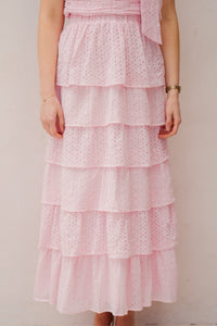 Morris Emb Skirt Light Pink - Bij Keesje - Neo Noir - rok