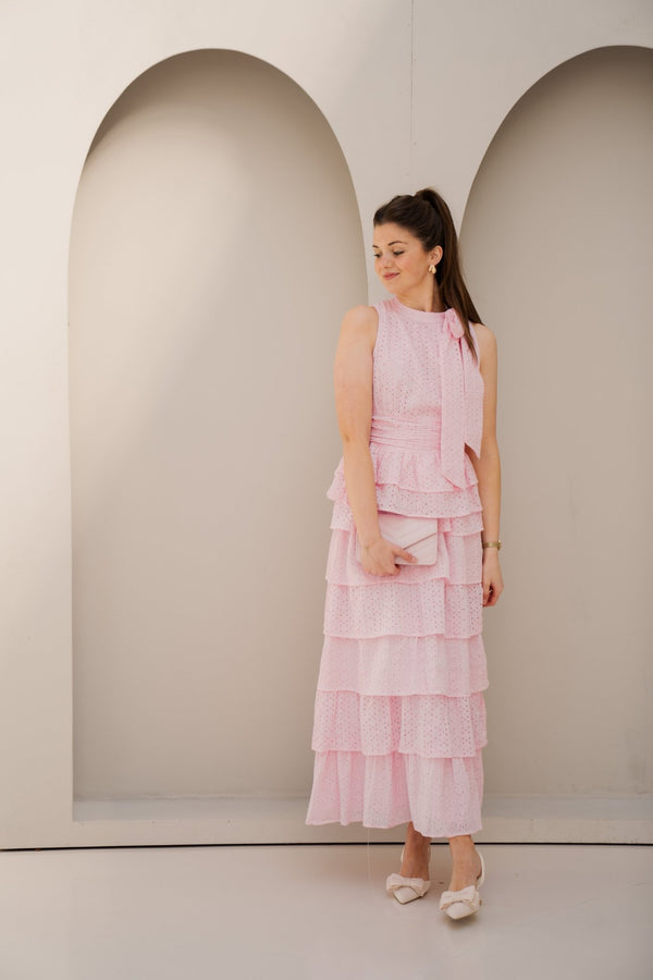 Morris Emb Skirt Light Pink - Bij Keesje - Neo Noir - rok