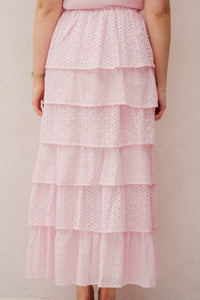 Morris Emb Skirt Light Pink - Bij Keesje - Neo Noir - rok