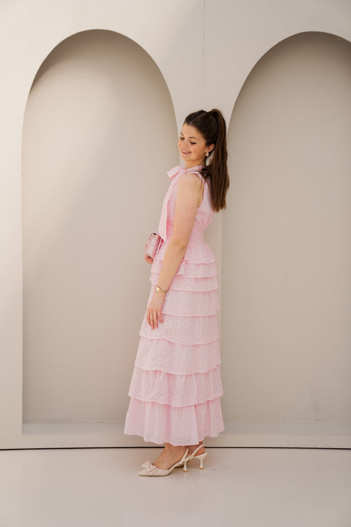 Morris Emb Skirt Light Pink - Bij Keesje - Neo Noir - rok