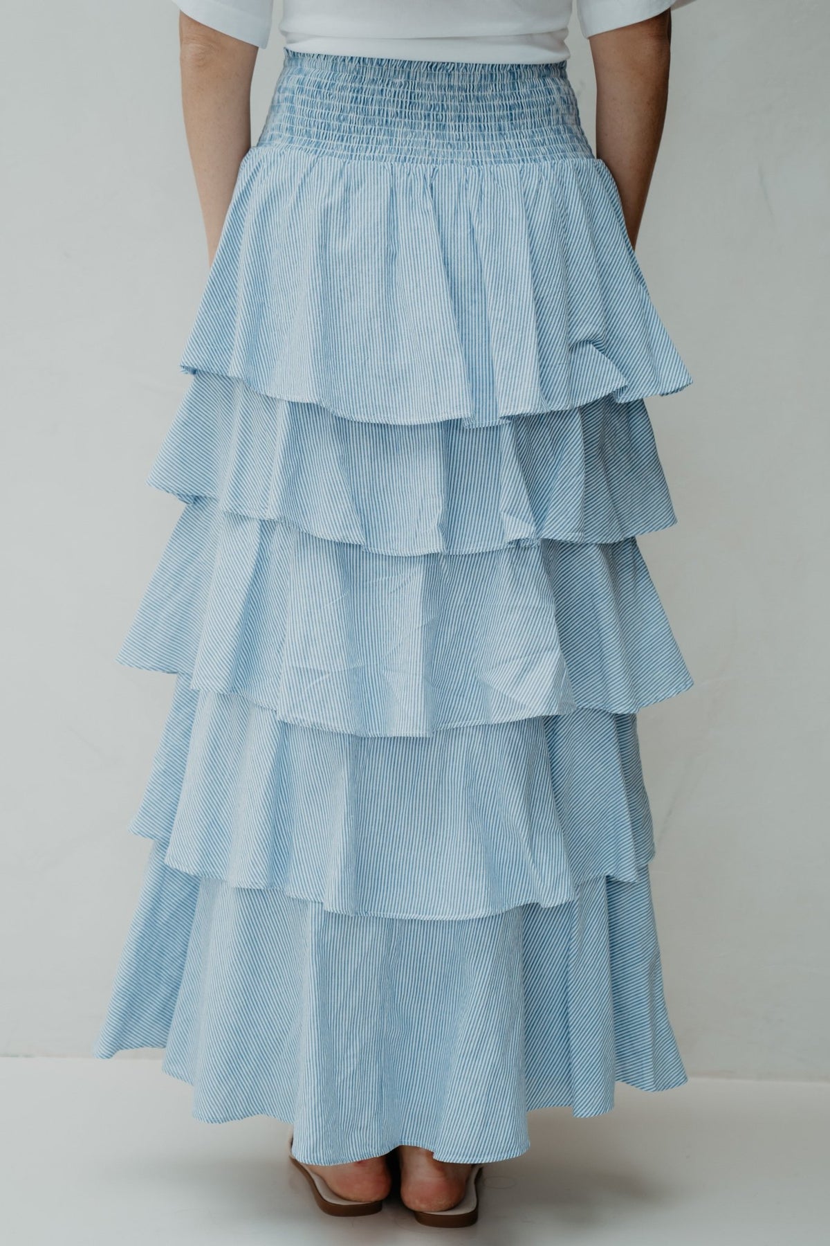 Morris Mini Stripe Skirt Light Blue - Bij Keesje - Neo Noir - rok
