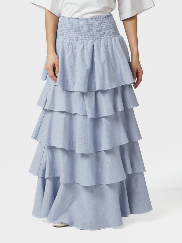 Morris Mini Stripe Skirt Light Blue - Bij Keesje - Neo Noir - rok
