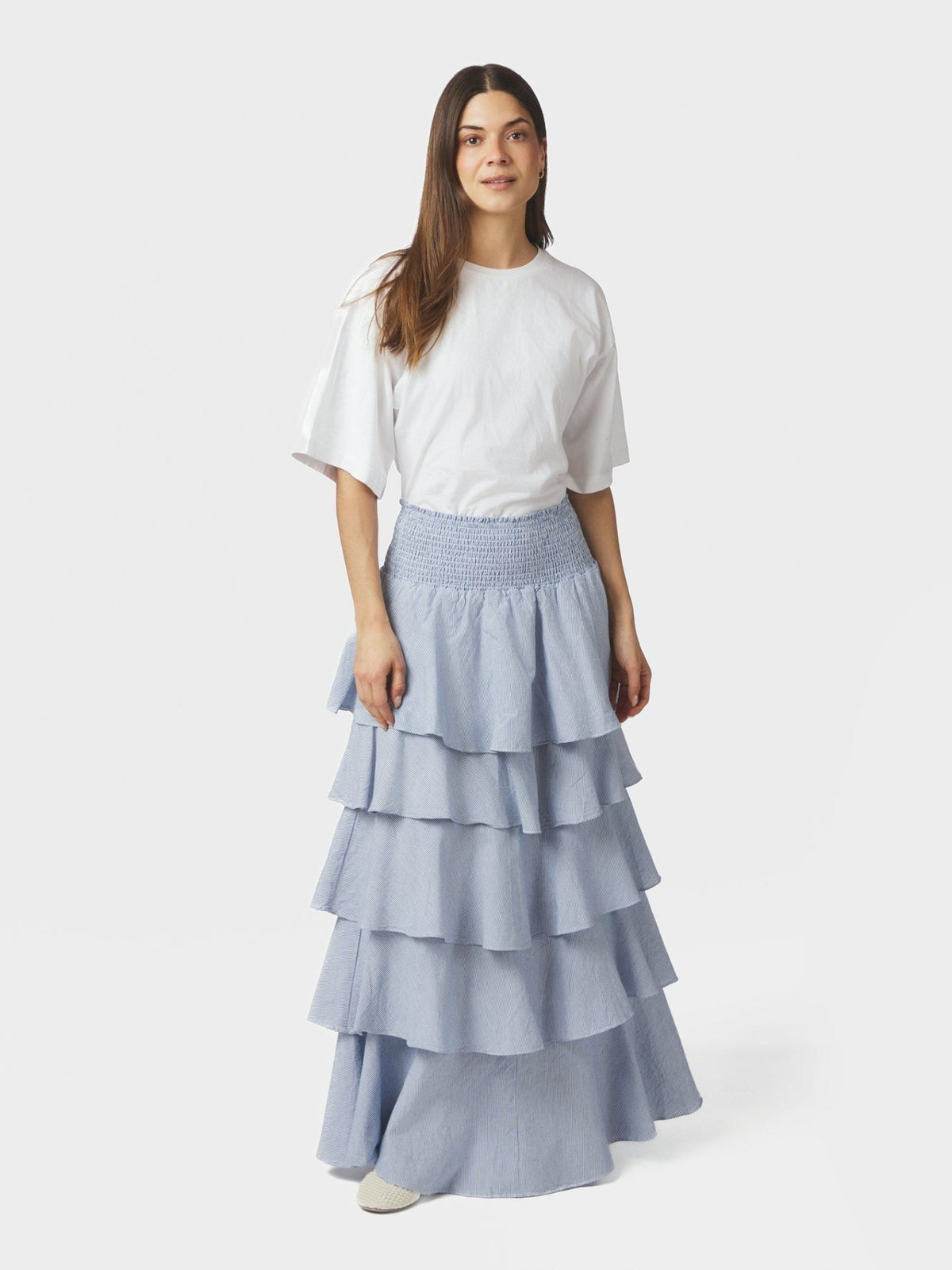 Morris Mini Stripe Skirt Light Blue - Bij Keesje - Neo Noir - rok