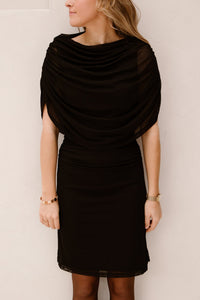 Mottuna drappy mesh dress - Bij Keesje - Neo Noir