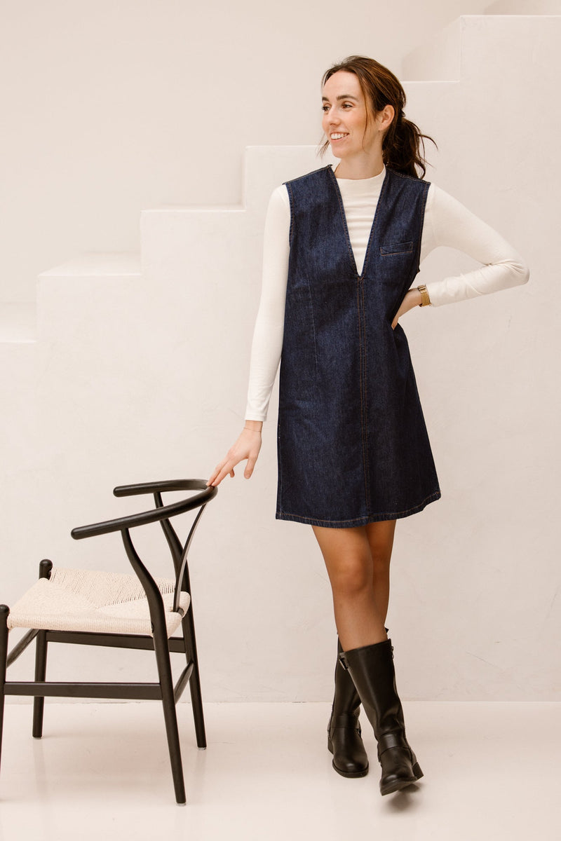 MSCHadna Alena SL - jurk denim - Bij Keesje - MSCH Copenhagen