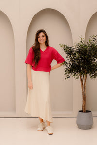 MSCHBethanie Ullas Skirt bleached sand - Bij Keesje - MSCH Copenhagen - rok