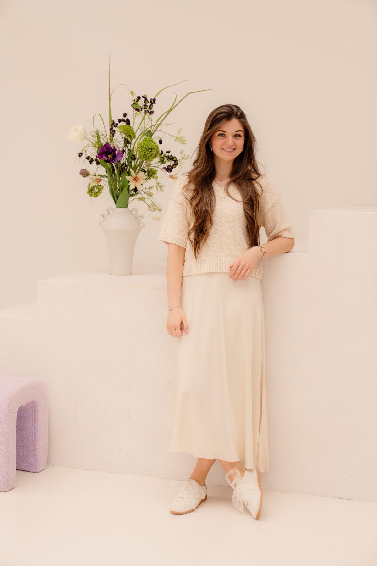 MSCHBethanie Ullas Skirt bleached sand - Bij Keesje - MSCH Copenhagen - rok