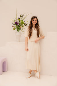 MSCHBethanie Ullas Skirt bleached sand - Bij Keesje - MSCH Copenhagen - rok