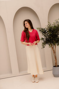 MSCHBethanie Ullas Skirt bleached sand - Bij Keesje - MSCH Copenhagen - rok