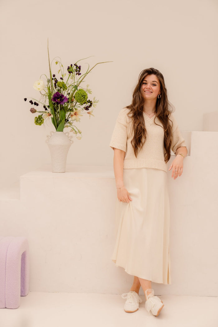 MSCHBethanie Ullas Skirt bleached sand - Bij Keesje - MSCH Copenhagen - rok