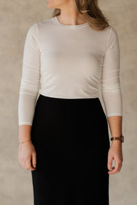 MSCHBetrina LS top Bright White - Bij Keesje - MSCH Copenhagen