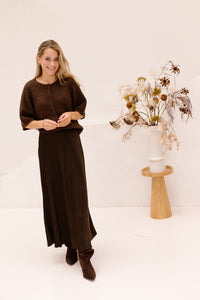 MSCHBondie Hope 2/4 cardigan - Hot fudge - Bij Keesje - MSCH Copenhagen - vest