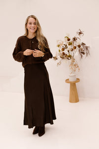 MSCHBondie Hope cardigan - Hot fudge - Bij Keesje - MSCH Copenhagen - vest