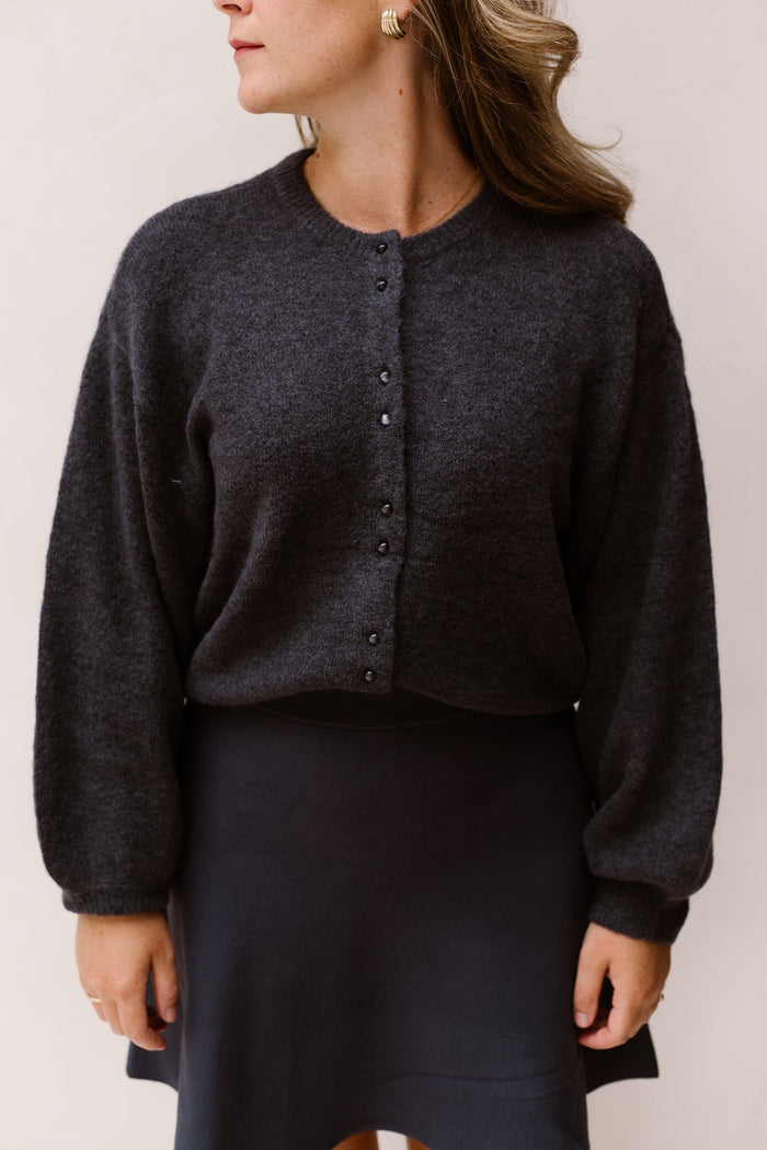 MSCHBondie Hope cardigan - India ink mel - Bij Keesje - MSCH Copenhagen - vest