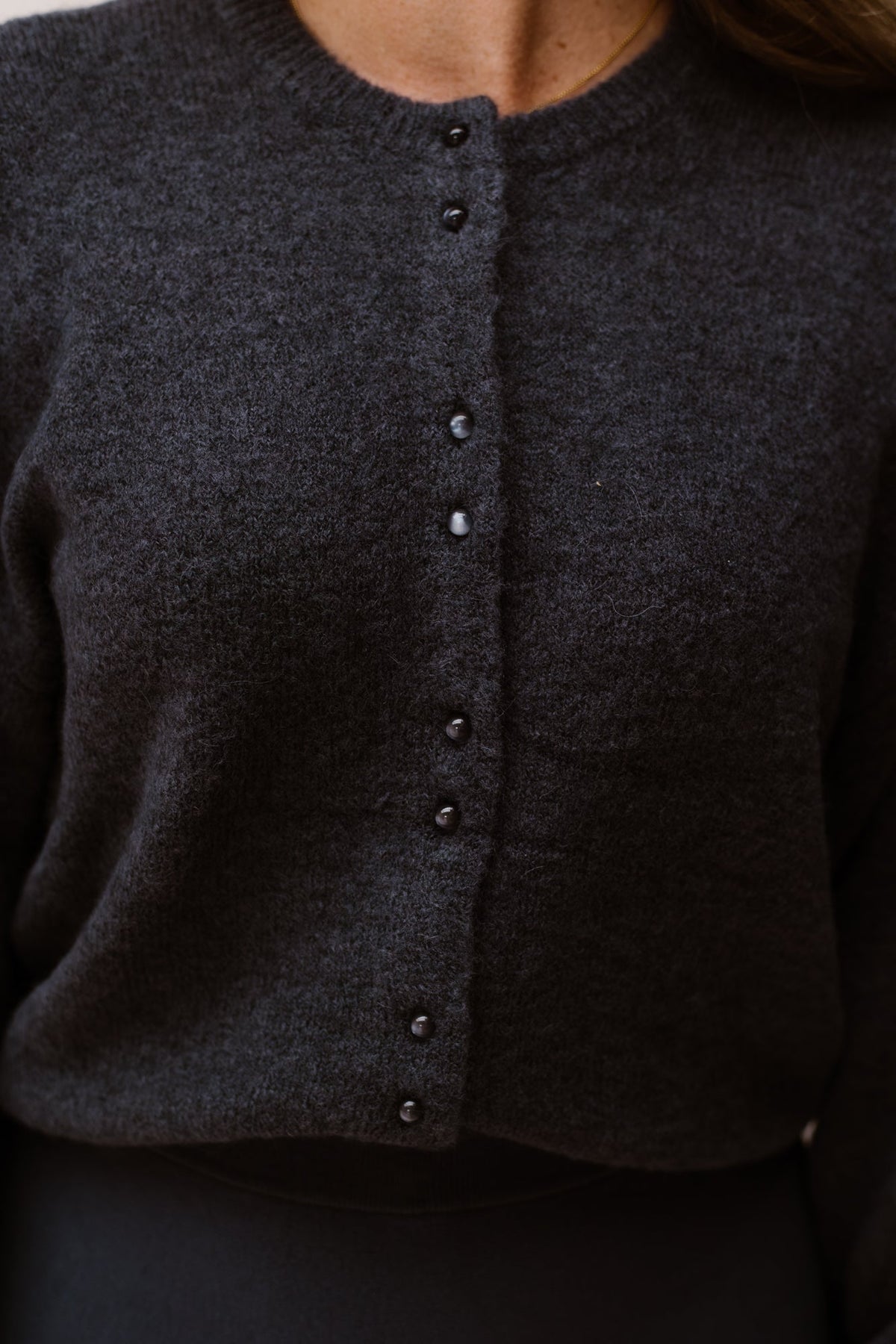 MSCHBondie Hope cardigan - India ink mel - Bij Keesje - MSCH Copenhagen - vest