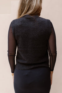 MSCHBondie Hope vest - India ink mel - Bij Keesje - MSCH Copenhagen - vest