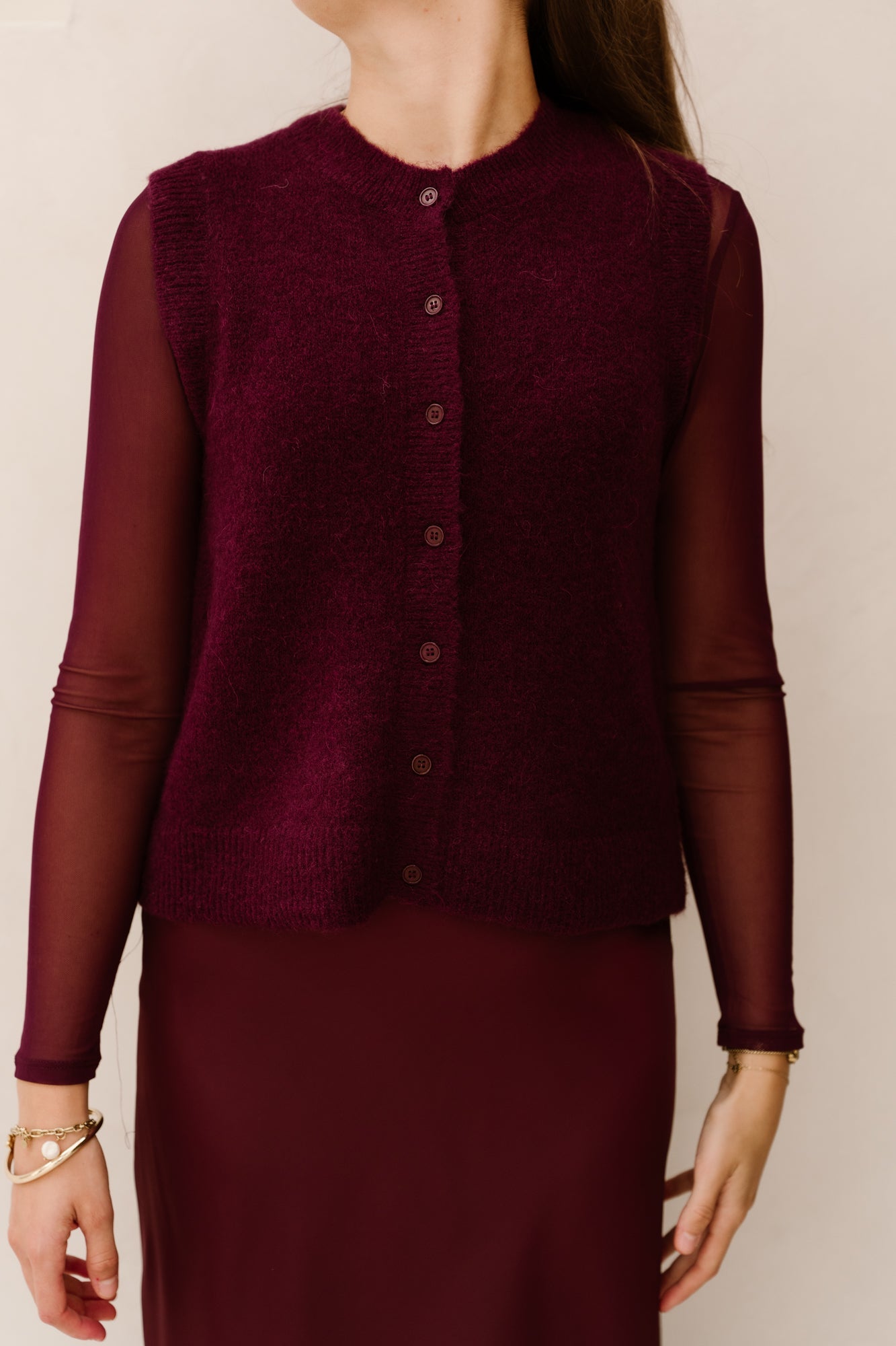 MSCHBondie Hope Vest Potent Purple - Bij Keesje - MSCH Copenhagen - Trui