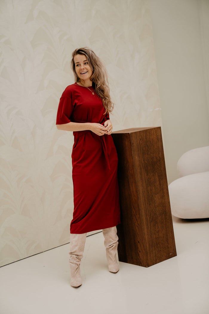 MSCHBreanne Noriel 2/4 Dress Rhubarb - Bij Keesje - MSCH Copenhagen - Jurk