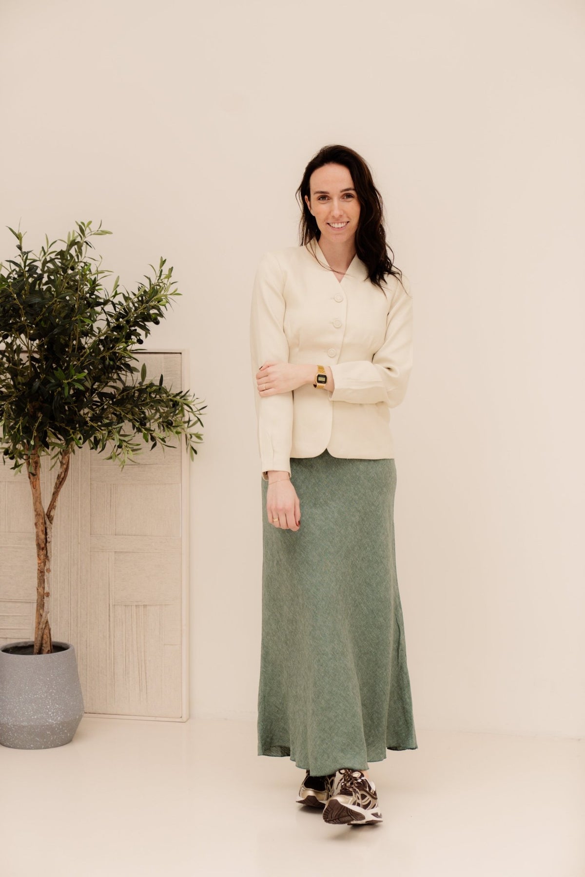 MSCHEsteriane Blazer Oatmeal melange - Bij Keesje - MSCH Copenhagen - blazer