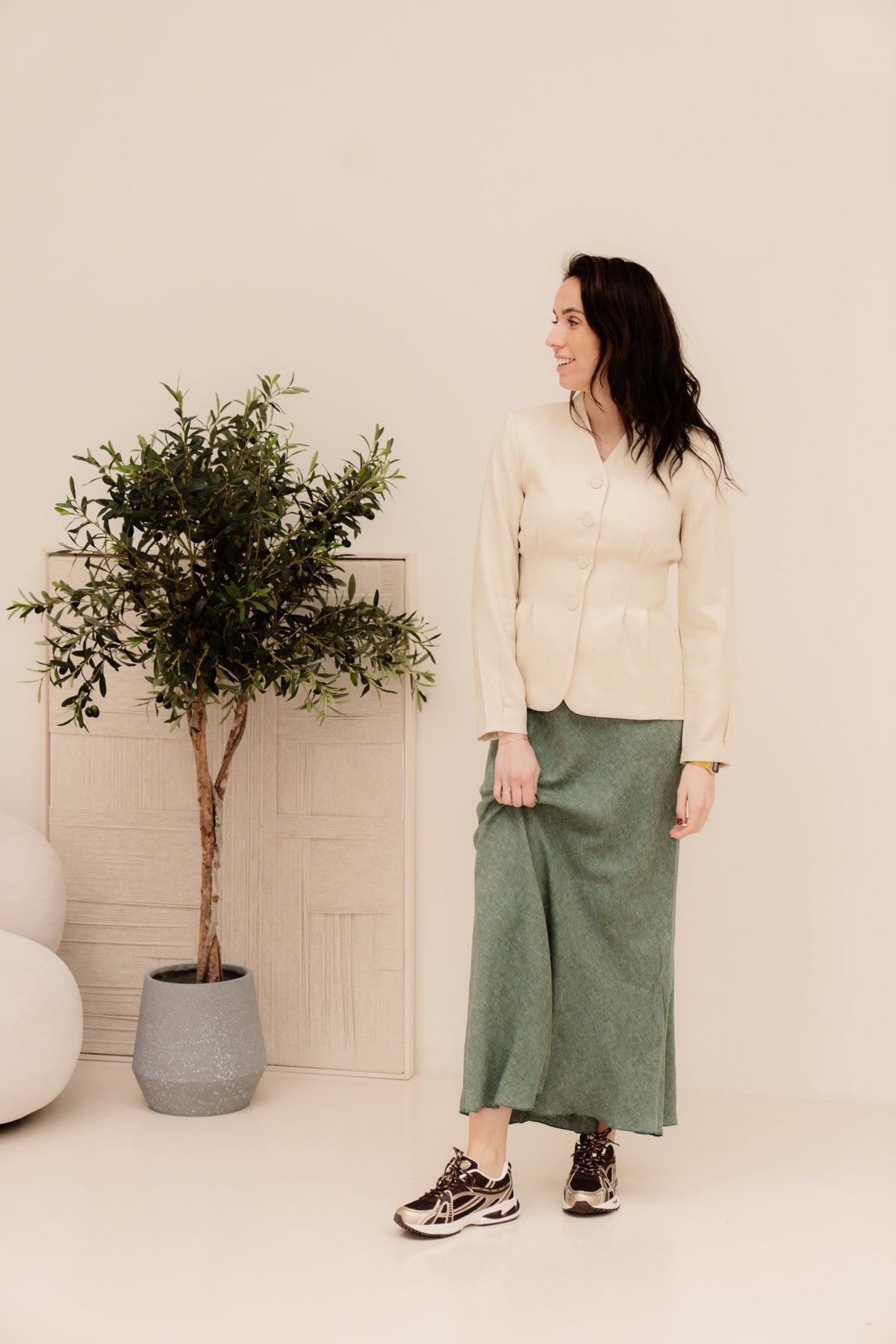 MSCHEsteriane Blazer Oatmeal melange - Bij Keesje - MSCH Copenhagen - blazer