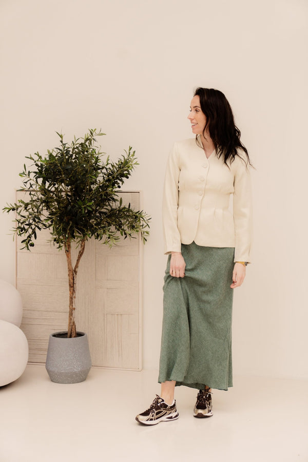 MSCHEsteriane Blazer Oatmeal melange - Bij Keesje - MSCH Copenhagen - blazer