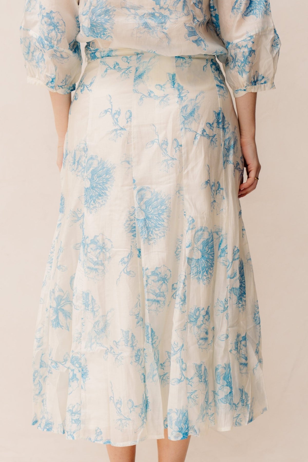 MSCHEvangelia HW Skirt Blue Flower - Bij Keesje - Bij Keesje - Rok