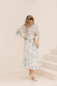 MSCHEvangelia HW Skirt Blue Flower - Bij Keesje - Bij Keesje - Rok