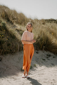 MSCHJana Tee Stp Egret/Caramel - Bij Keesje - MSCH Copenhagen - Top