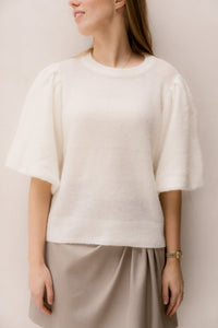 MSCHJINIE HOPE 2/4 PULLOVER Egret - Bij Keesje - MSCH Copenhagen