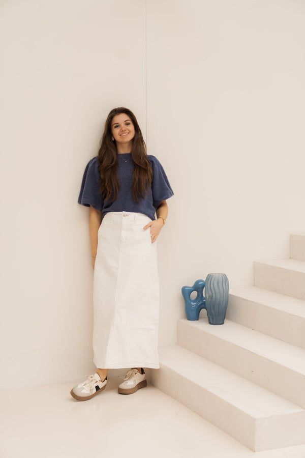 MSCHJINIE HOPE 2/4 Pullover Vintage Indigo - Bij Keesje - MSCH Copenhagen