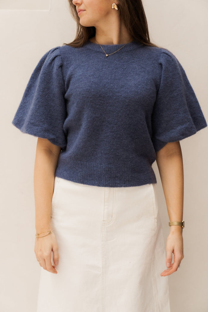 MSCHJINIE HOPE 2/4 Pullover Vintage Indigo - Bij Keesje - MSCH Copenhagen