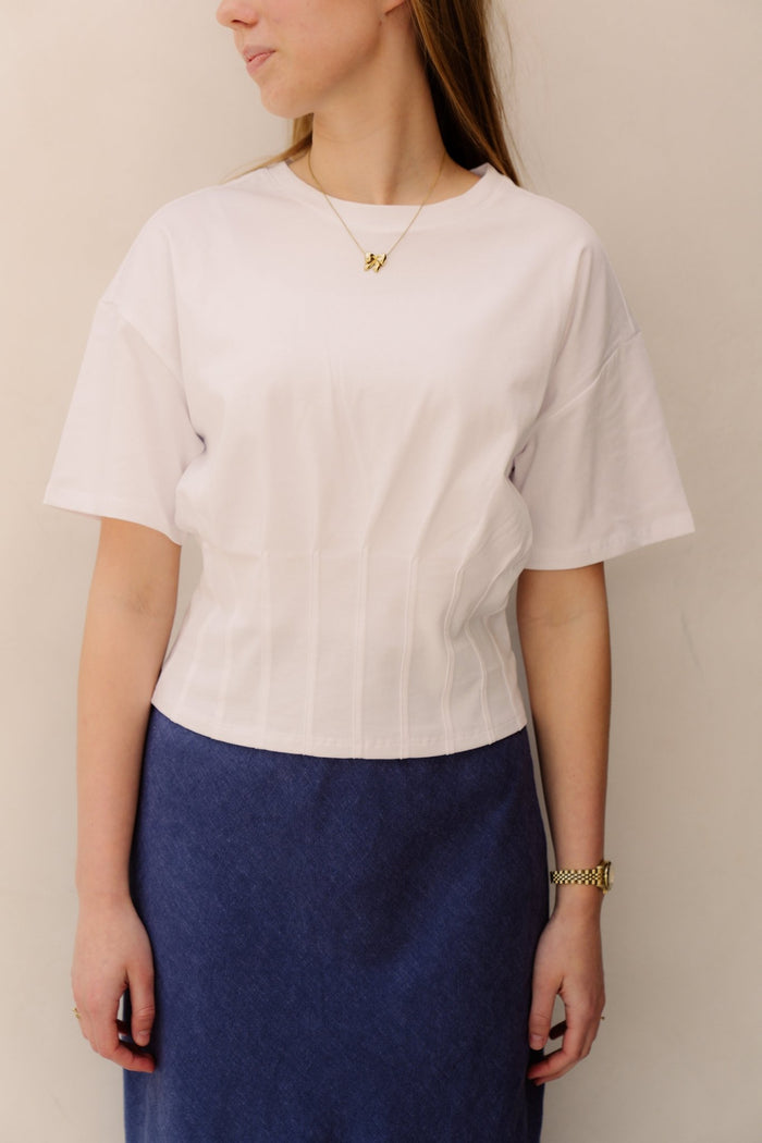 MSCHKadance Tee Bright White - Bij Keesje - MSCH Copenhagen - Top