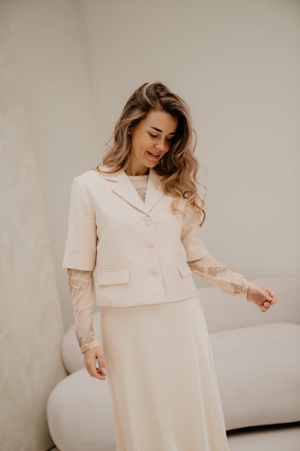 MSCHKeeley Edelmira 2/4 Blazer Bleached Sand - Bij Keesje - MSCH Copenhagen - Blazer