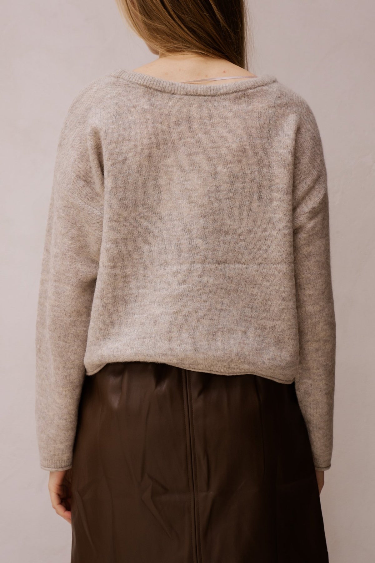 MSCHKellsey Alegria Pullover Warm Grey - Bij Keesje - MSCH Copenhagen