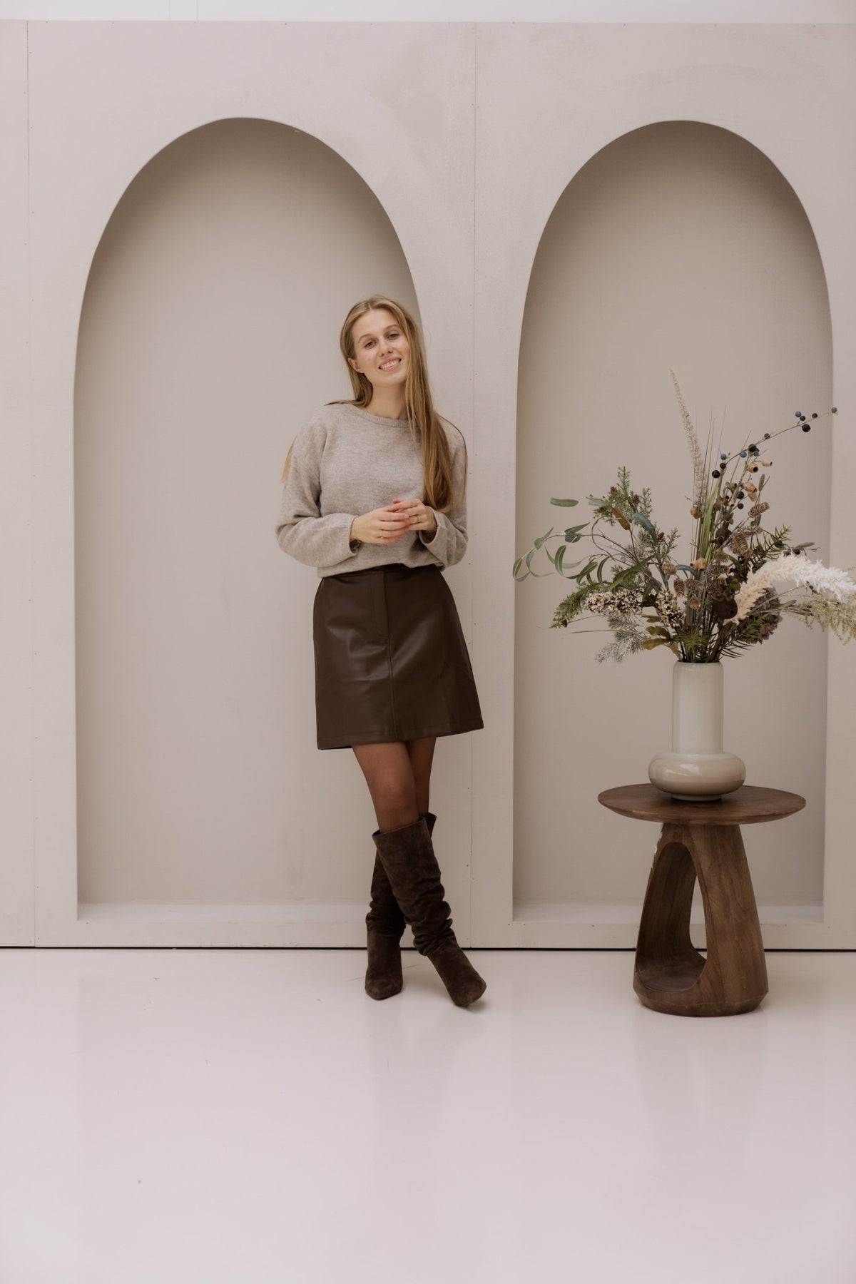 MSCHKellsey Alegria Pullover Warm Grey - Bij Keesje - MSCH Copenhagen