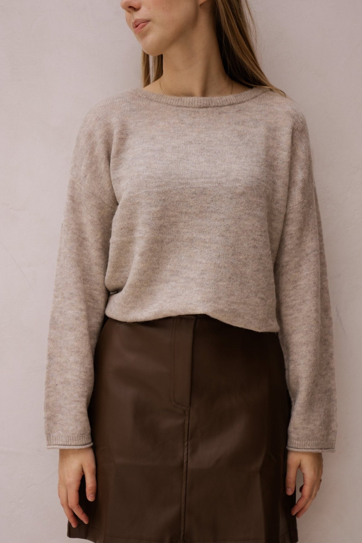 MSCHKellsey Alegria Pullover Warm Grey - Bij Keesje - MSCH Copenhagen