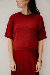 MschLauralynn 2/4 Pullover Rhubarb