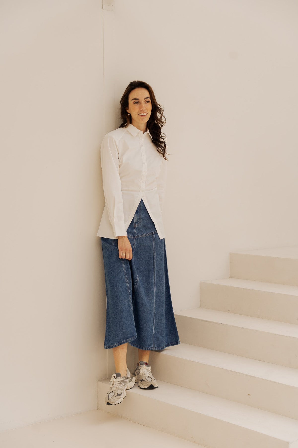 MSCHLAurentine Rue HW skirt mid blue wash - Bij Keesje - MSCH Copenhagen