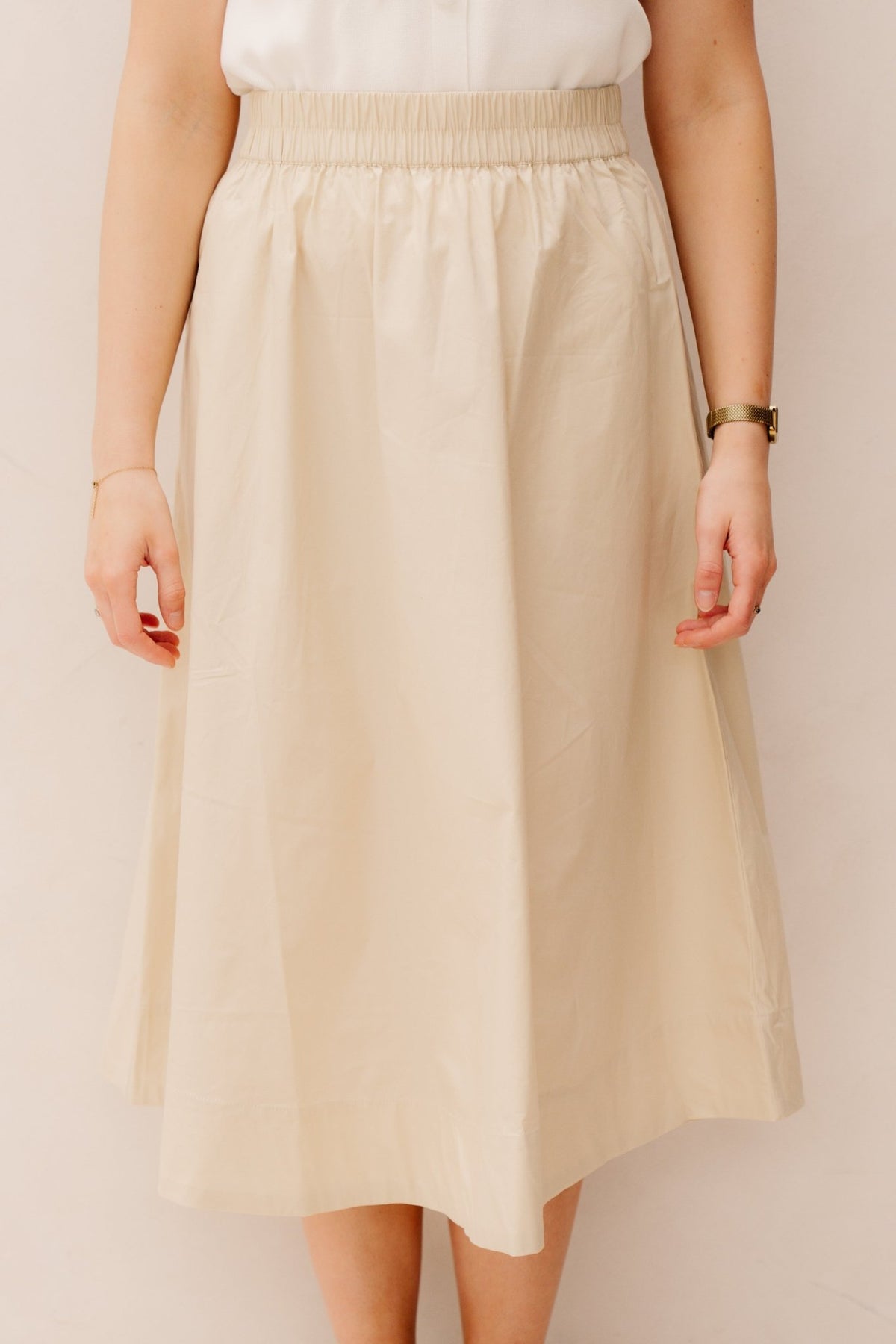 MSCHLenna Skirt Bleached Sand - Bij Keesje - MSCH Copenhagen - rok