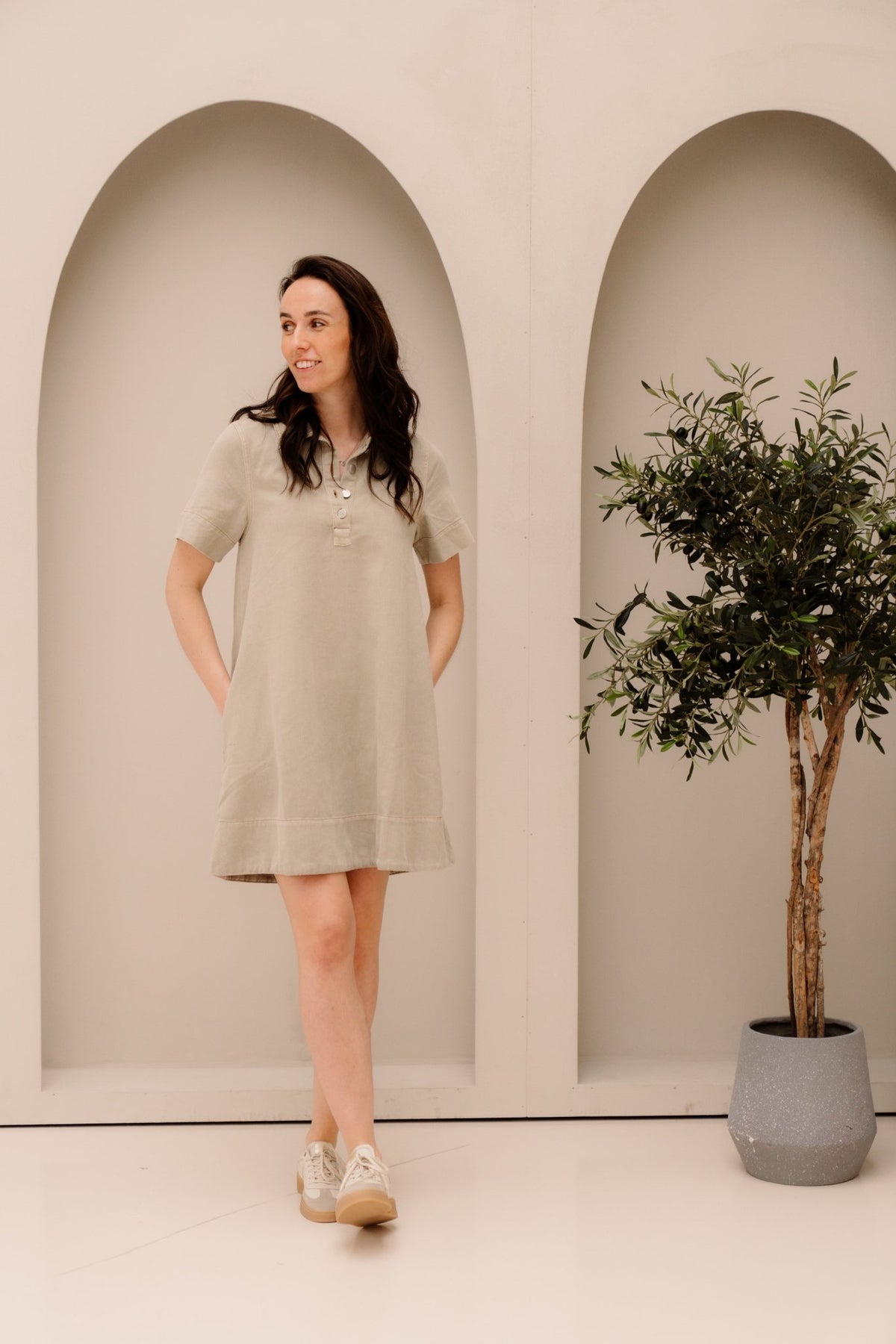 Mschlio 2 - 4 dress sand wash - Bij Keesje - MSCH Copenhagen - Jurk