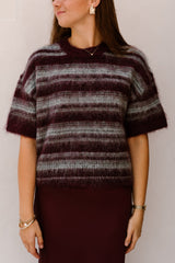 MSCHLycie 2/4 Pullover STP Purple-Gray - Bij Keesje - MSCH Copenhagen - Trui