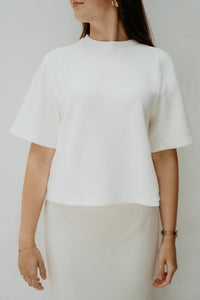 Mschmaelee IMA 2/4 Sweatshirt Egret - Bij Keesje - MSCH Copenhagen - Top