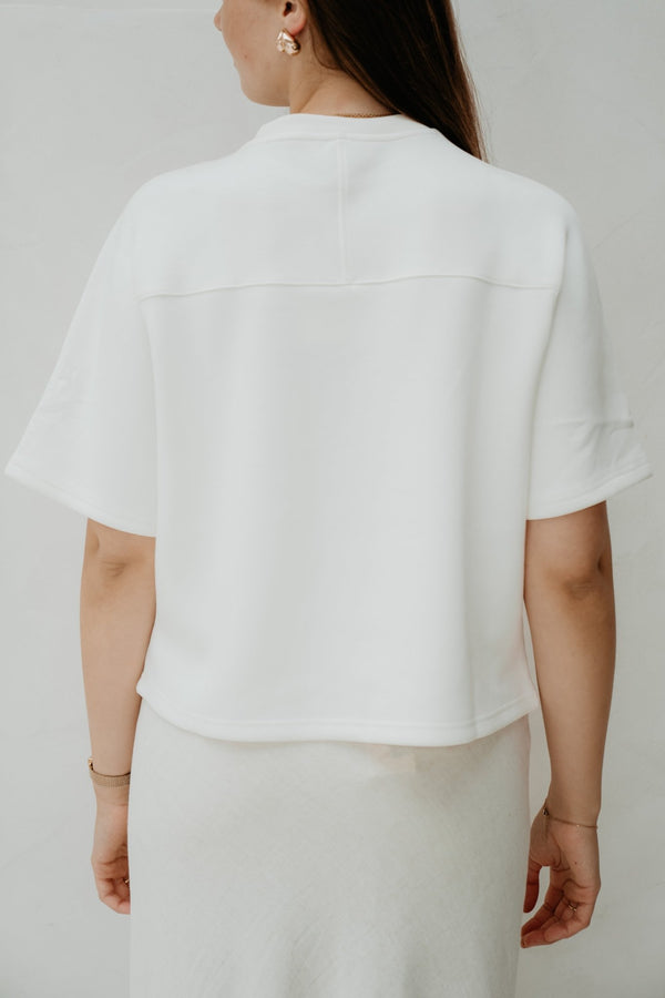 Mschmaelee IMA 2/4 Sweatshirt Egret - Bij Keesje - MSCH Copenhagen - Top