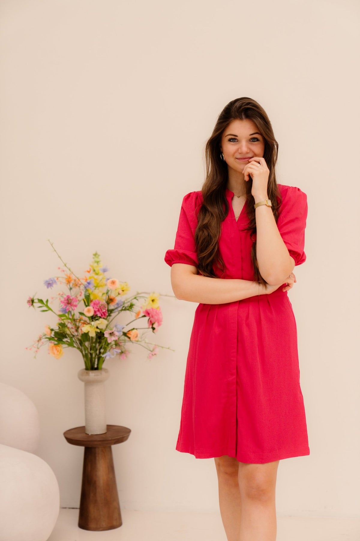 MSCHMalanie 3/4 Shirt Dress Jazzy - Bij Keesje - MSCH Copenhagen - Jurk