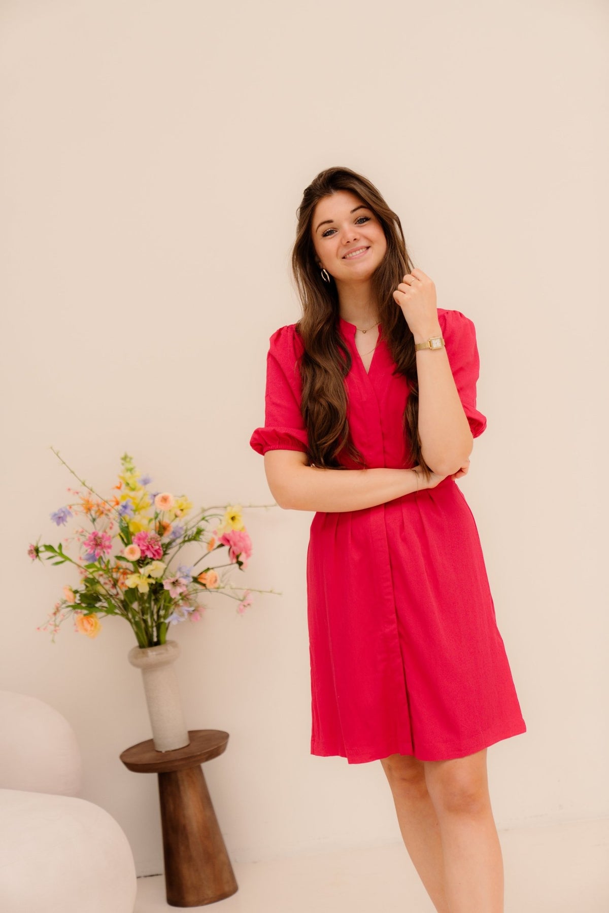 MSCHMalanie 3/4 Shirt Dress Jazzy - Bij Keesje - MSCH Copenhagen - Jurk