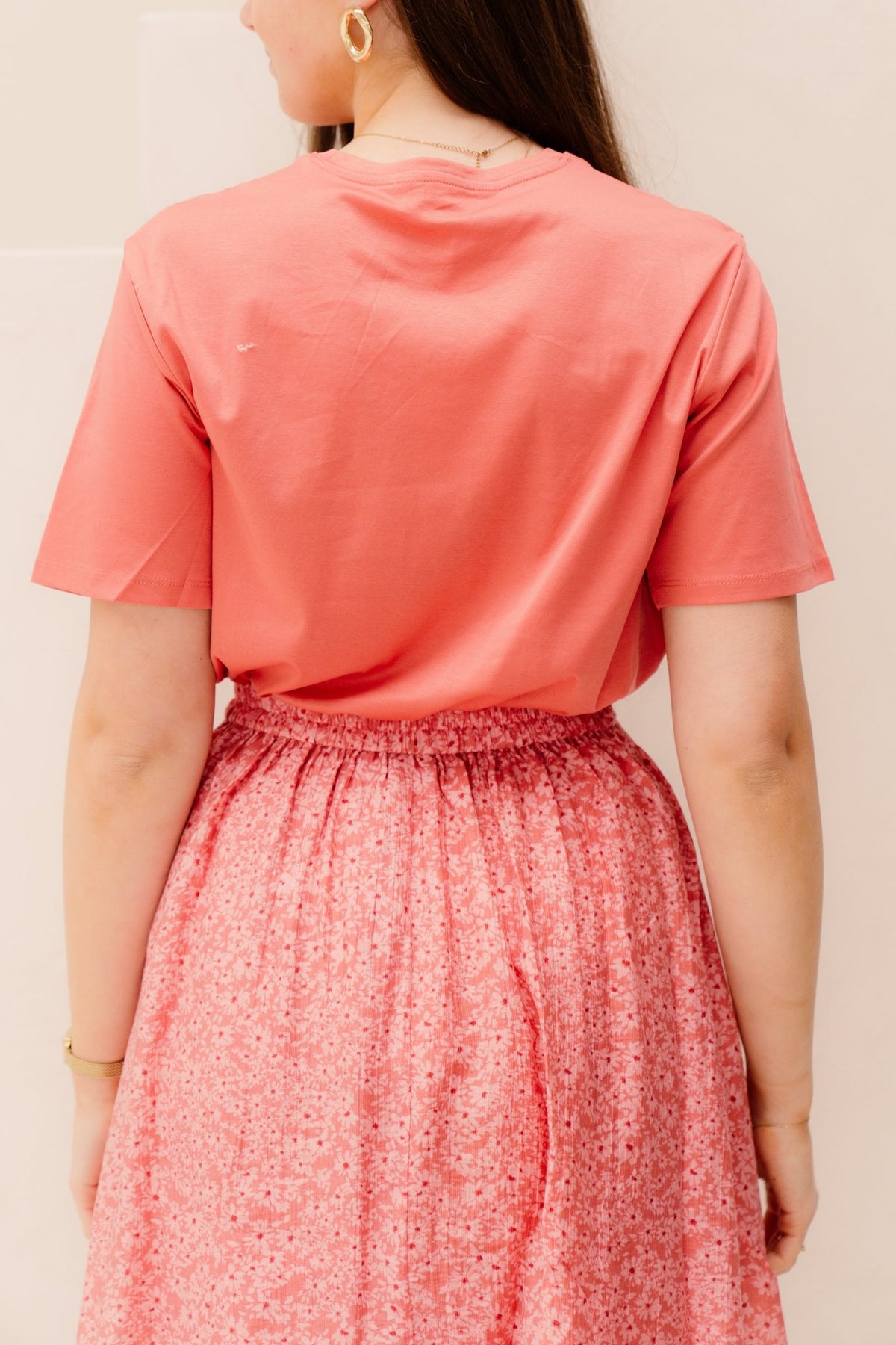 MSCHMelea Icon Tee Rose/lantana - Bij Keesje - MSCH Copenhagen - 