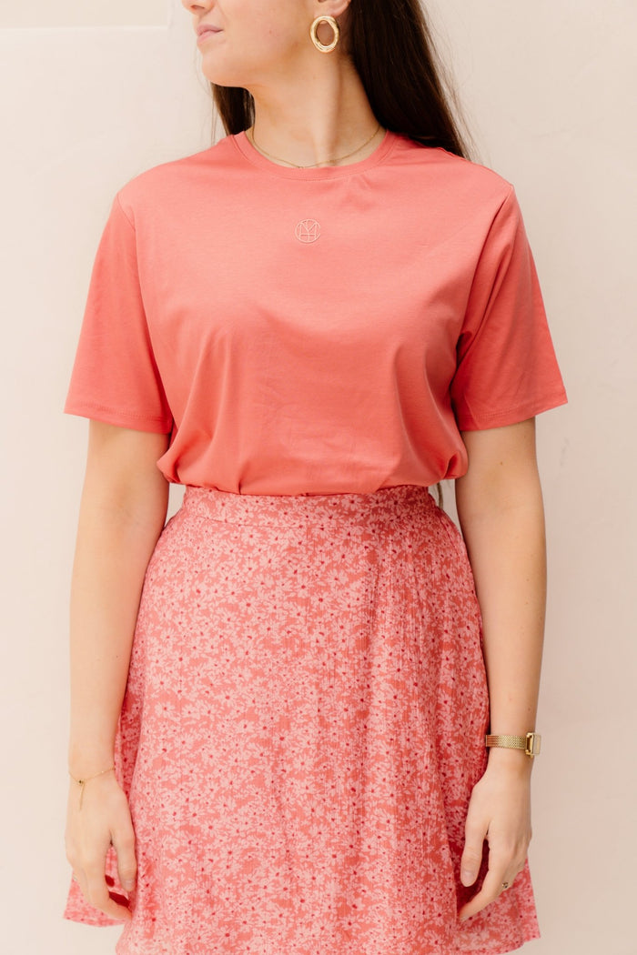 MSCHMelea Icon Tee Rose/lantana - Bij Keesje - MSCH Copenhagen - 