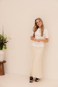 MSCHMellona Tee Bright White - Bij Keesje - MSCH Copenhagen - Top