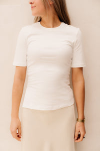 MSCHMellona Tee Bright White - Bij Keesje - MSCH Copenhagen - Top