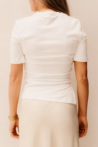 MSCHMellona Tee Bright White - Bij Keesje - MSCH Copenhagen - Top
